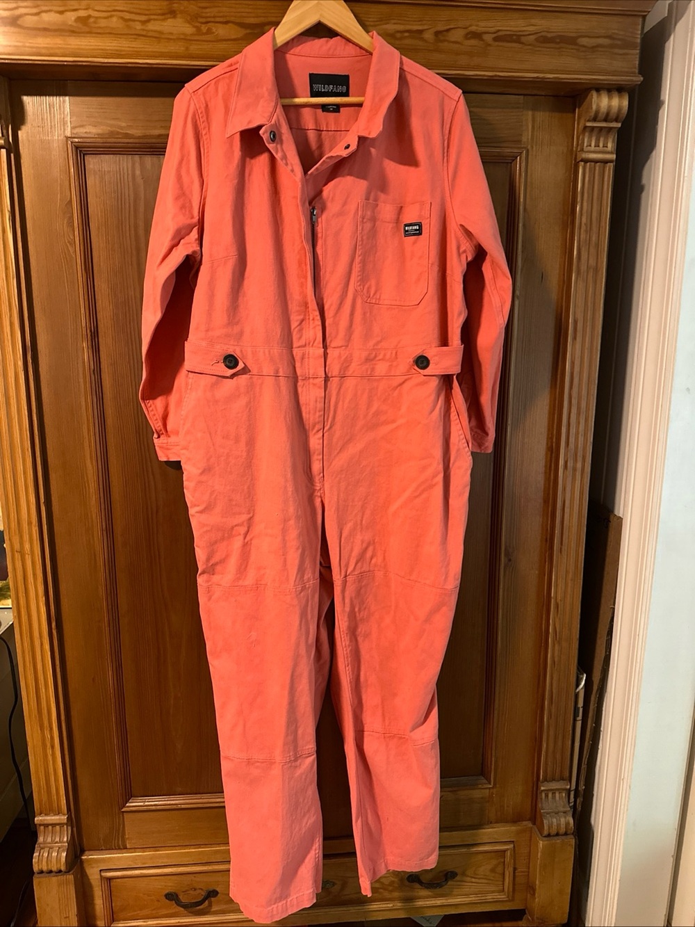 Wildfang Coral Utility Coverall Jumpsuit - Vtg Style womens sz 1X